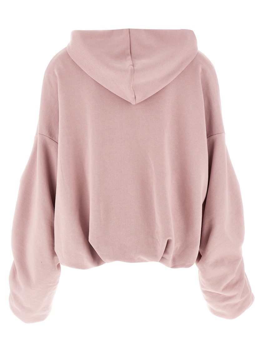 Dries Van Noten Oversized Draped Pink Sweatshirt