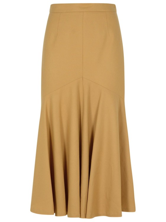 スカート Patou Beige Wool Blend Skirt Patou Beige Wool Blend Skirt Midi in Brown | THE LIST