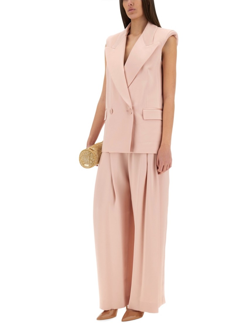 Shop Nina Ricci High-waist Wide-leg Pants With Pleats