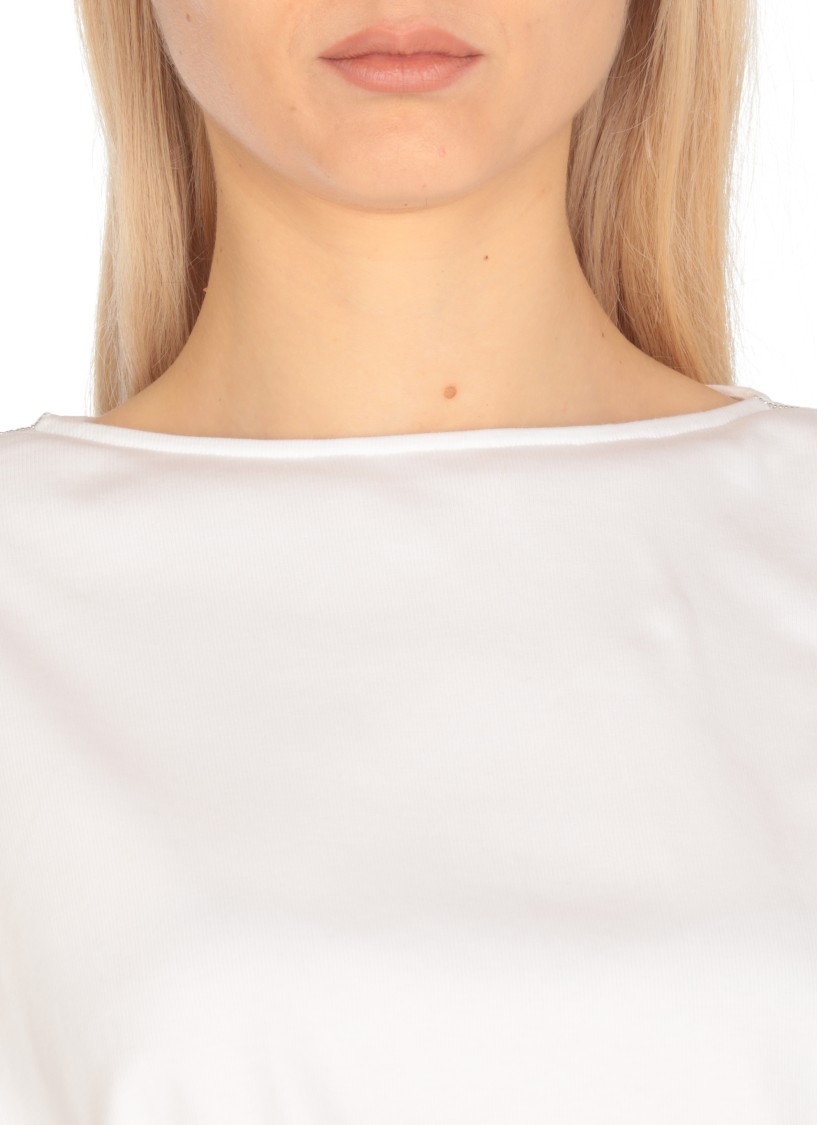 Shop Fabiana Filippi White Coton Dress
