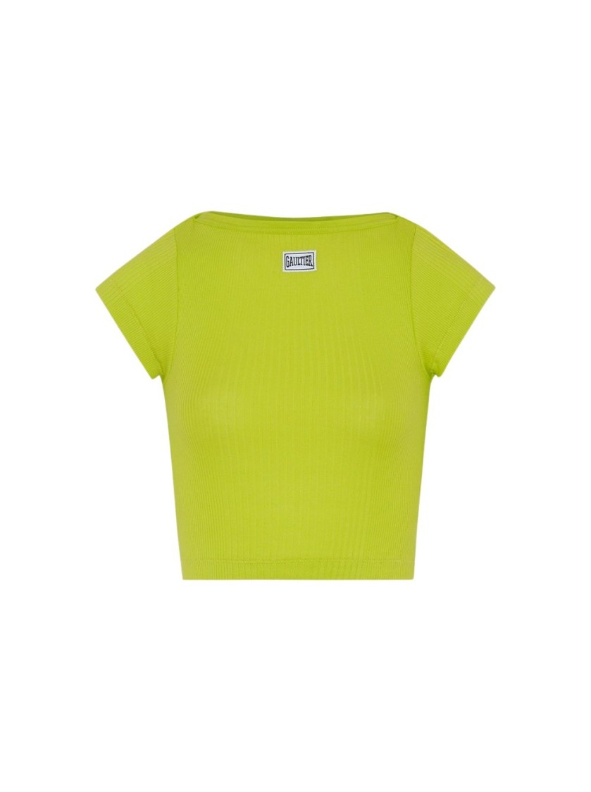 Jean Paul Gaultier The Gaultier Short Sleeves T-shirt In Green