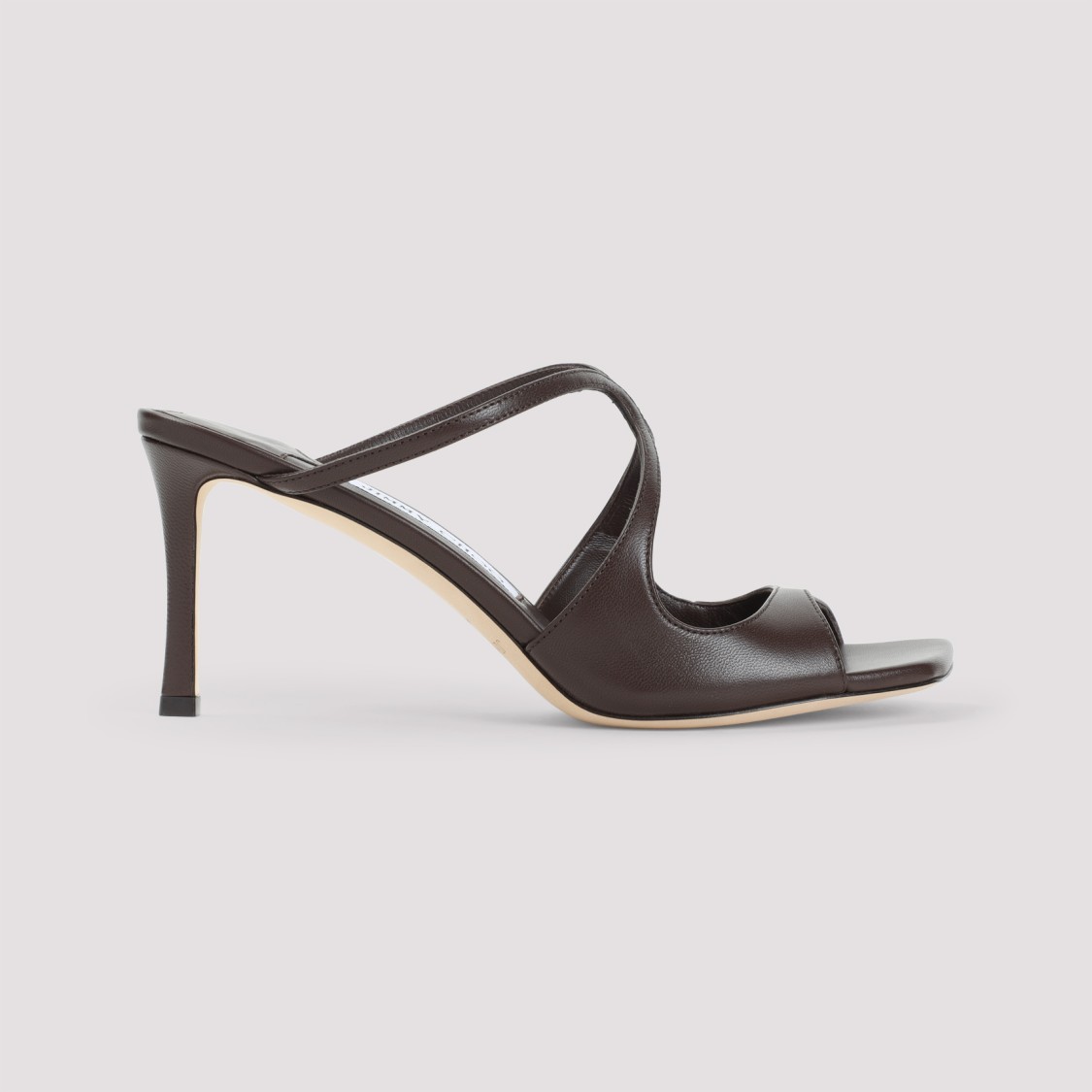 Jimmy Choo Anise 75 Leather Sandals In Blue