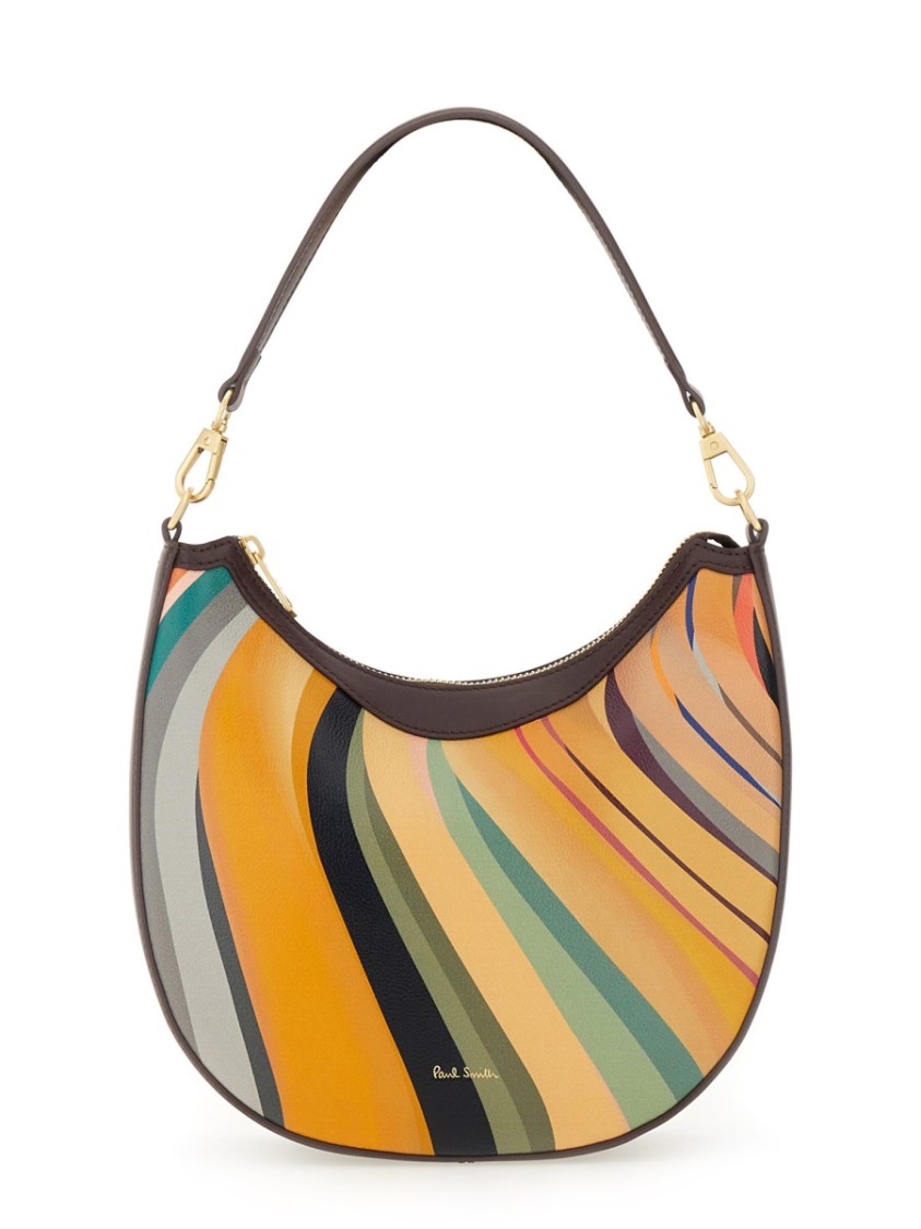 Shop Paul Smith "dusky Swirl" Mini Hobo Bag In Multicolor