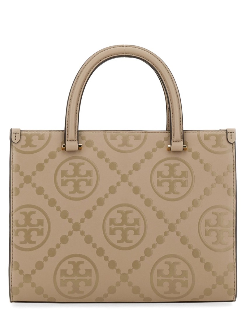 Tory Burch T Monogram Handbag In Neutrals