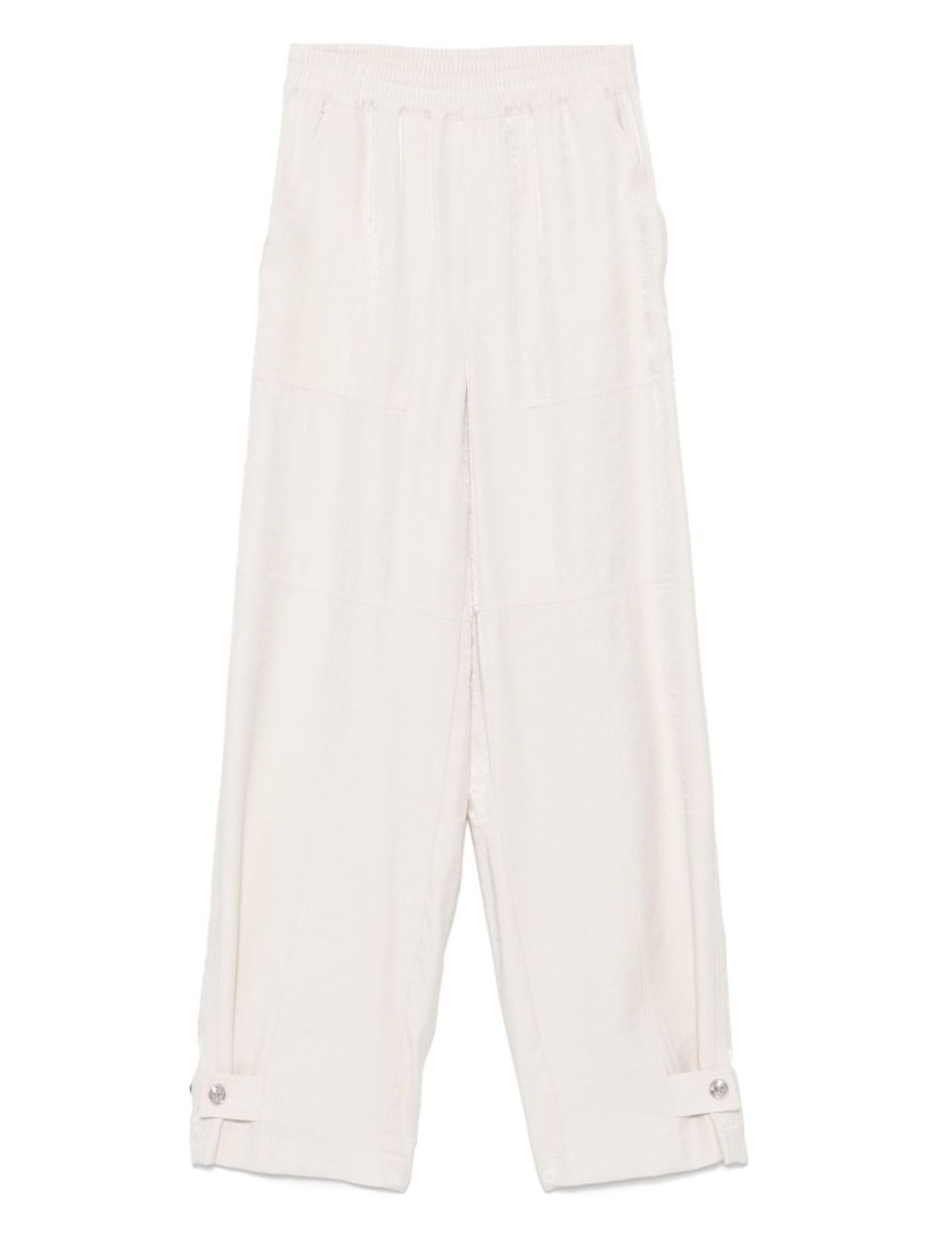 LIU •JO LIU JO TAILORED FIT VISCOSE BLEND TROUSERS