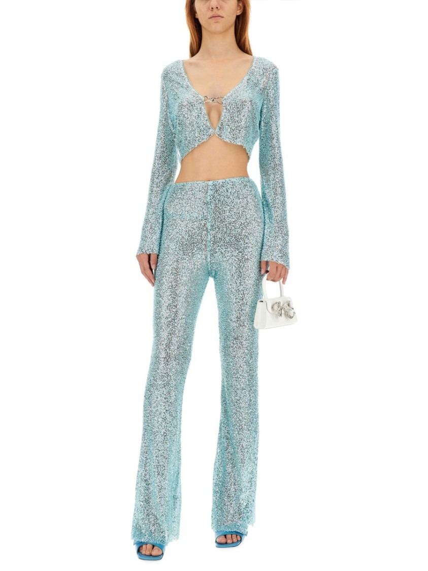 SELF-PORTRAIT SELF-PORTRAIT BEADED PANTS