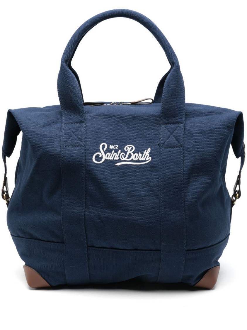 MC2 SAINT BARTH MC2 SAINT BARTH NAVY BLUE BAG WITH TWO-WAY ZIP