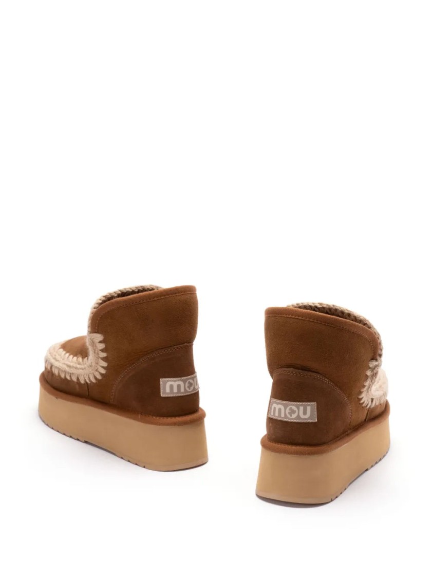 Mou Mini Eskimo Platform Boot In Neutral
