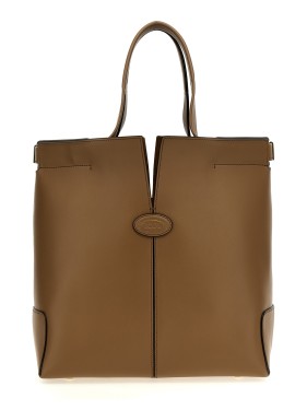 トートバッグ Tod's Spacious Brown Tote Bag With Structured Silhouette Tod's Spacious Brown Tote Bag With Structured Silhouette