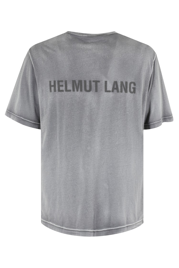 Helmut Lang Garment-dyed New York Tee In Grey