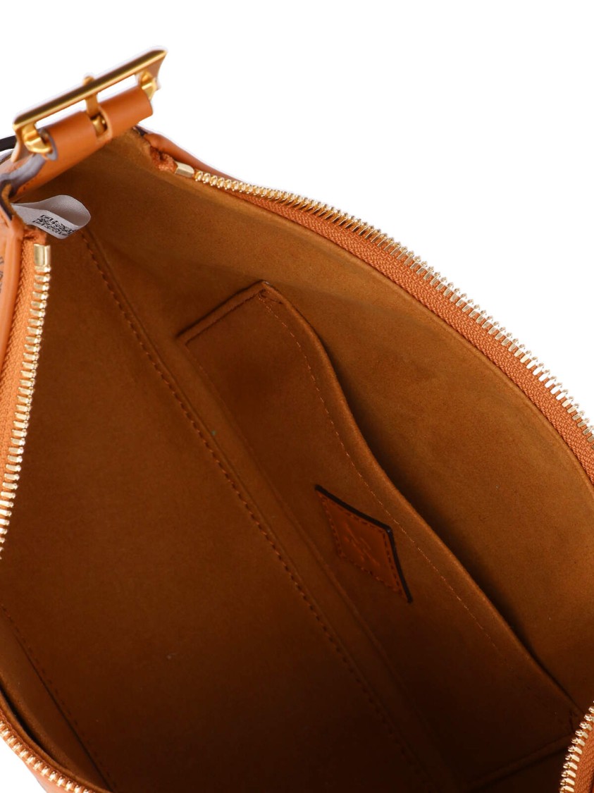 Mcm Arena Hobo Bag With Logo Print In Brown
