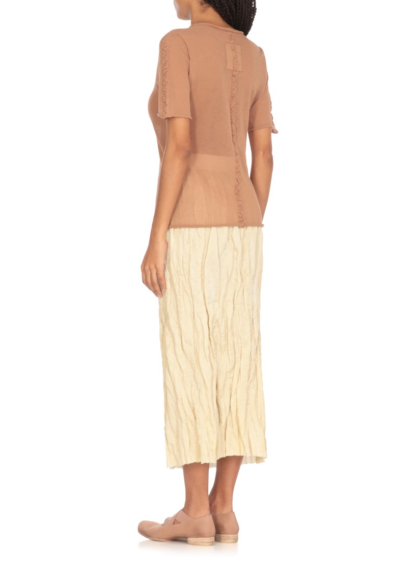 Uma Wang Semi-sheer T-shirt In Neutrals