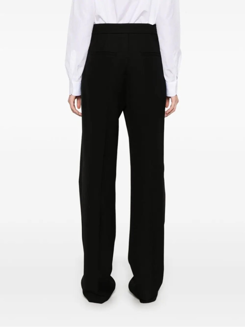 Max Mara Pants Tuxedo In Wool Uccio In Black