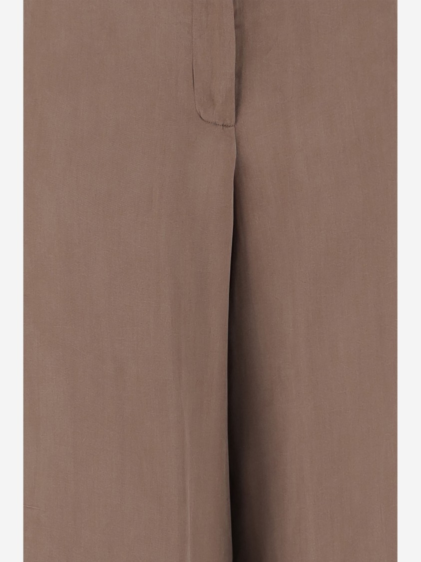 パンツ Blumarine Loose-Fit Gabardine Trousers With Concealed Blumarine Loose-fit Gabardine Trousers With Concealed