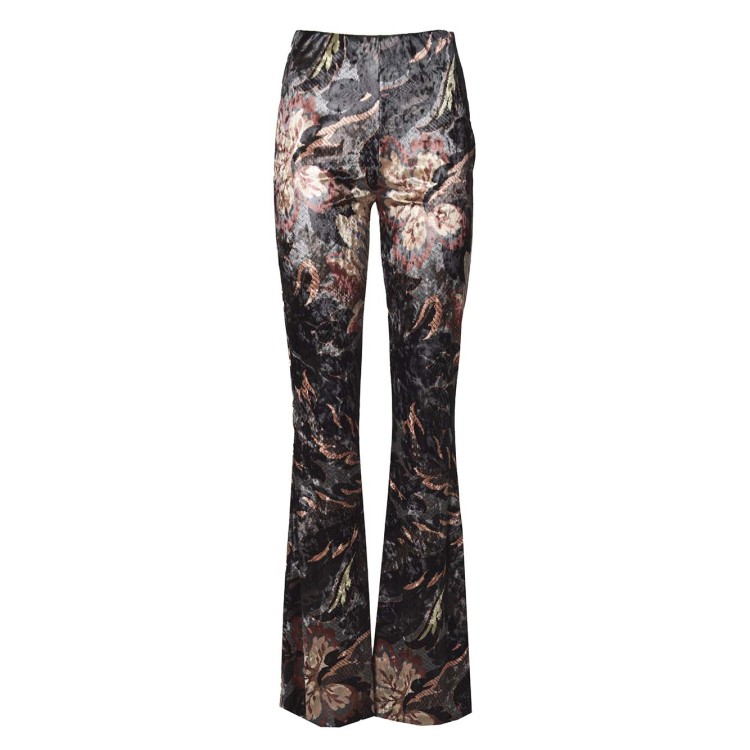 パンツ Etro Flare Pants In Multicolored Printed Chenille ETRO Printed stretch-chenille flared pants | NET-A-PORTER