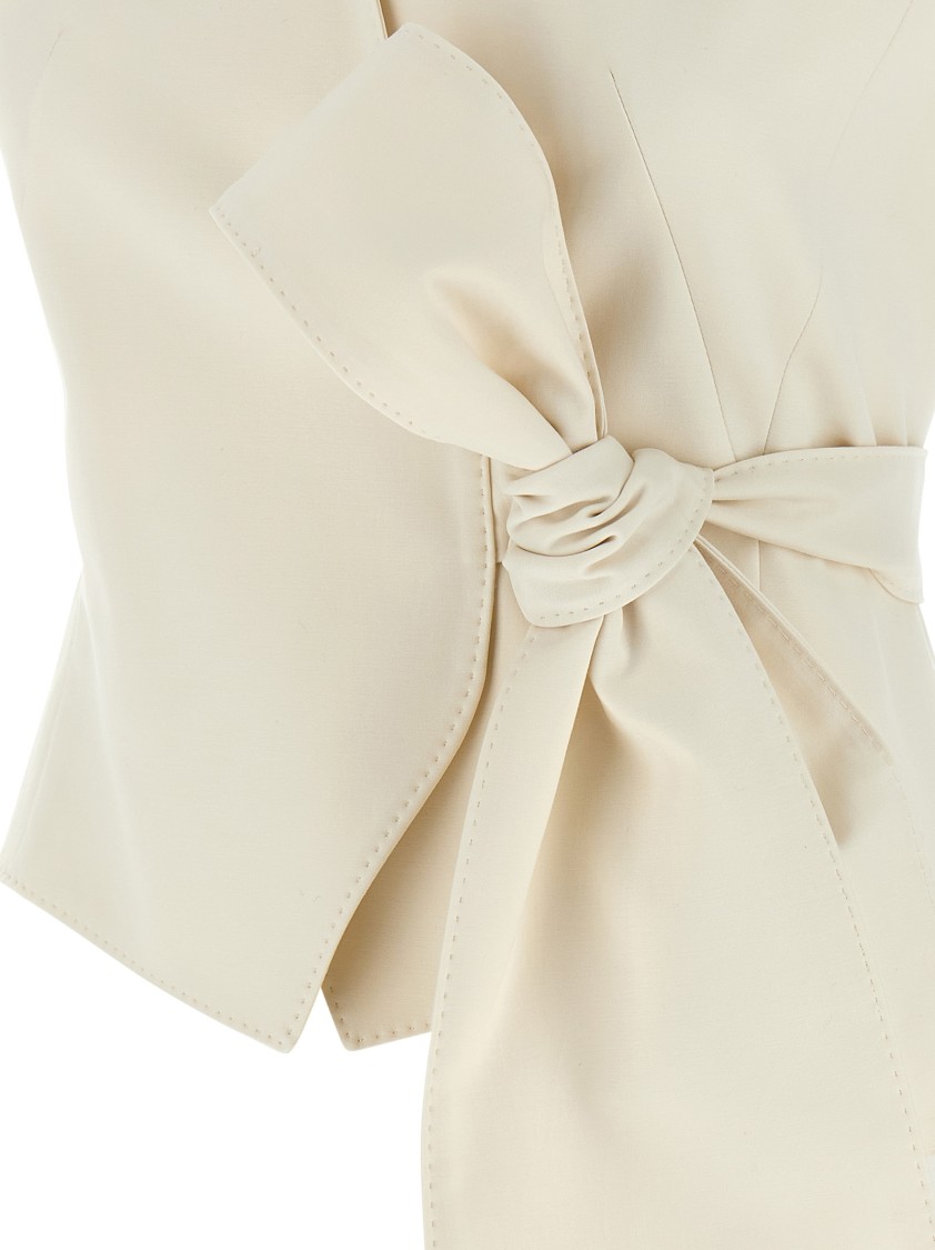 Max Mara Zampa Gilet White In White