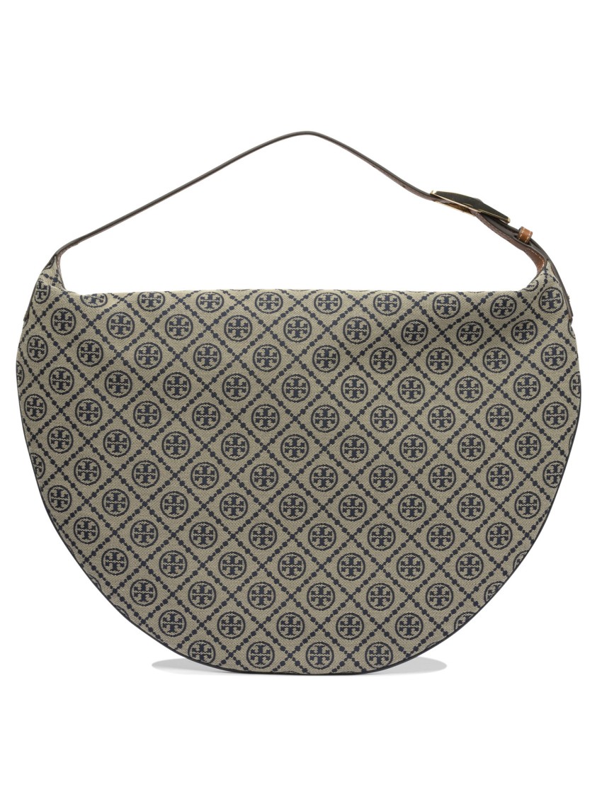 Tory Burch Large T Monogram Jacquard Balloon Bag In Multi