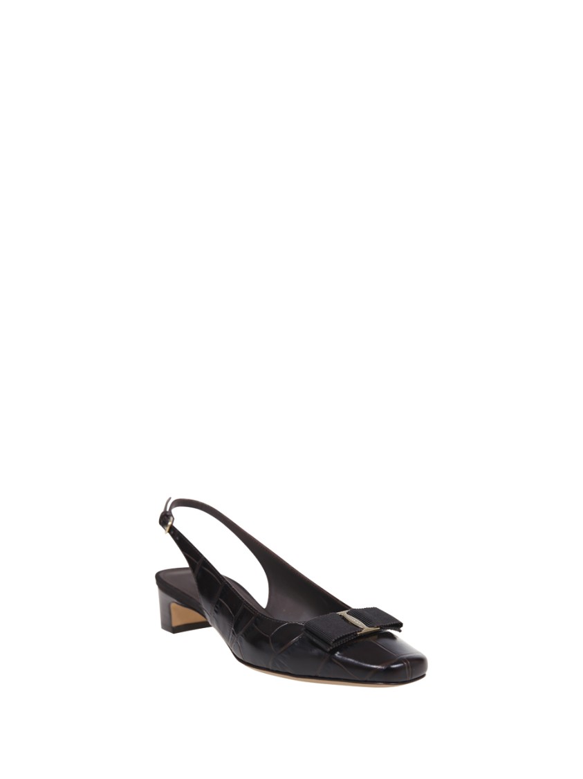 Ferragamo Rivada C Sling Pump In Black