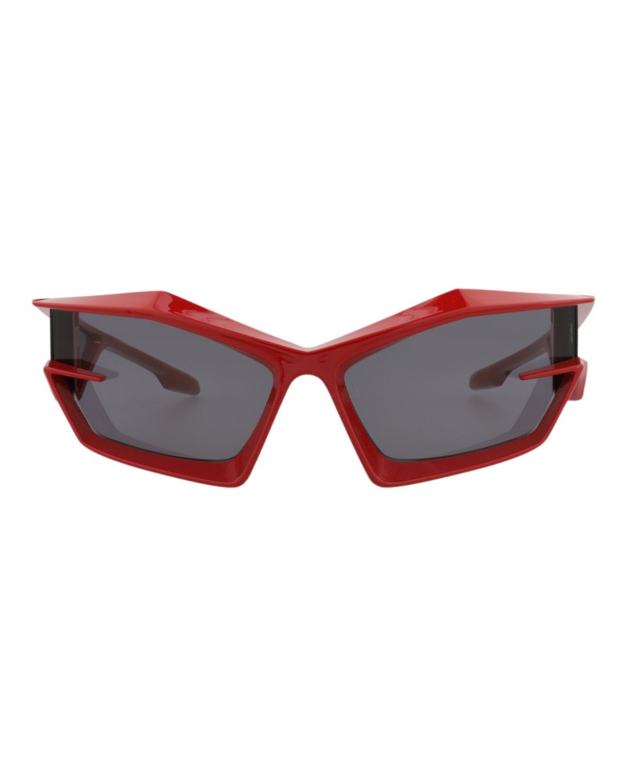Givenchy Shield-frame Injection Sunglasses In Red