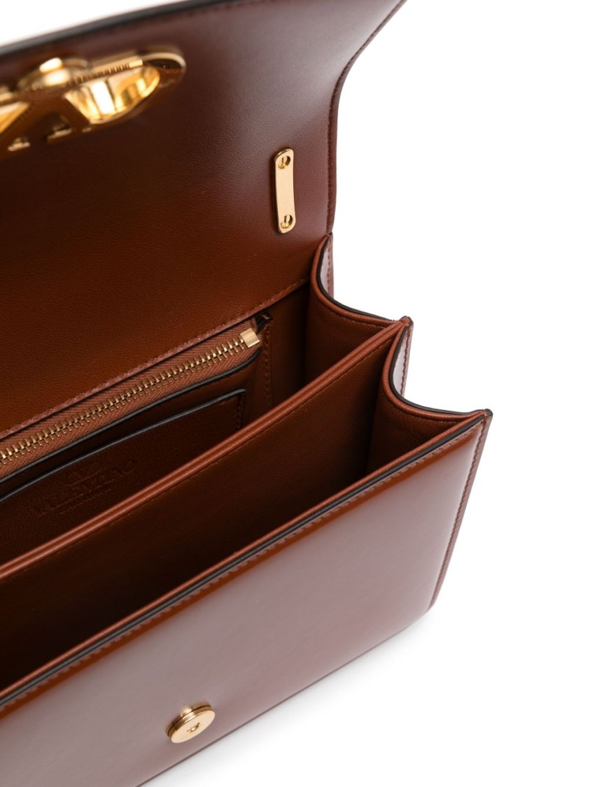 Valentino Shiny Leather Small Shoulder Bag