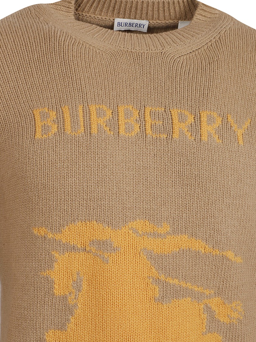 Burberry Heavyweight Cashmere-wool Blend Sweater In Brown