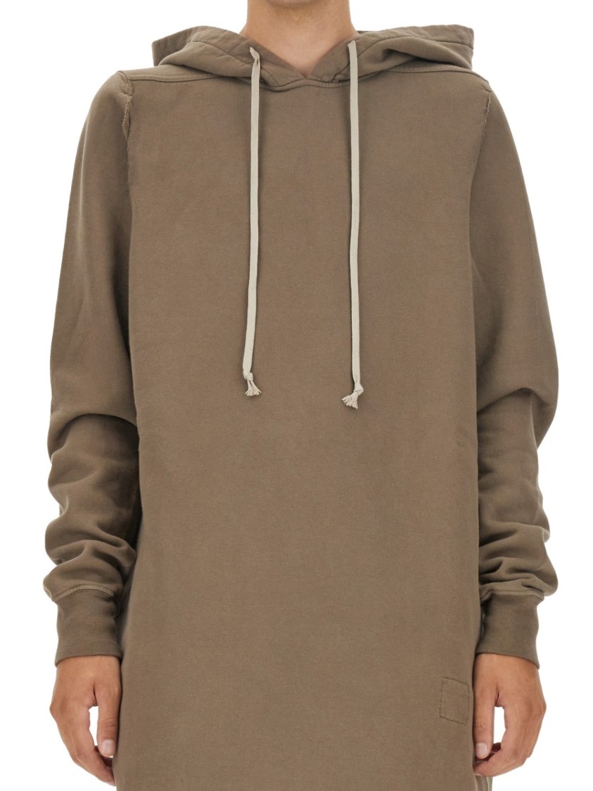 RICK OWENS DRKSHDW DRKSHDW BY RICK OWENS OVERSIZED COTTON HOODIE WITH DRAWSTRING HOOD