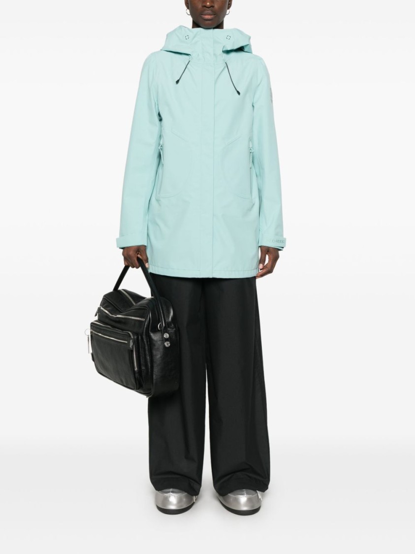 Save The Duck Lightweight Water-repellent Parka With Modern Silhouette In Blue