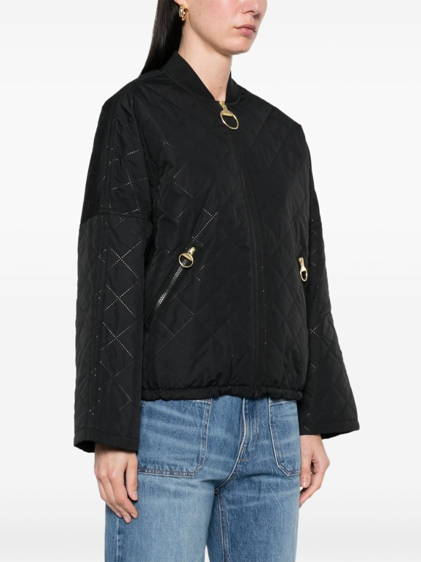 Barbour Black Polyester Emlyn Jacket In Black