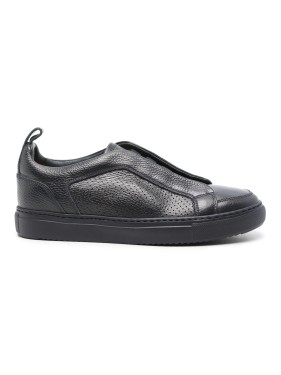 スニーカー Doucal's Textured Black Trainers Doucal's Textured Black Trainers | ShopSimon