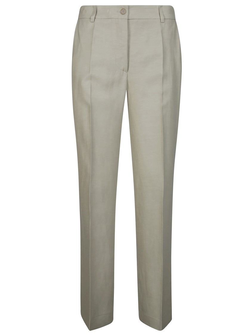 P.a.r.o.s.h Parosh Straight-leg Tailored Trousers With Clean Front In Gray