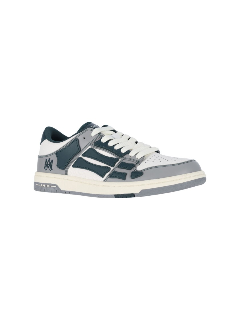 Amiri Skeleton Leather Low-top Sneakers With Distinctive Graphics
