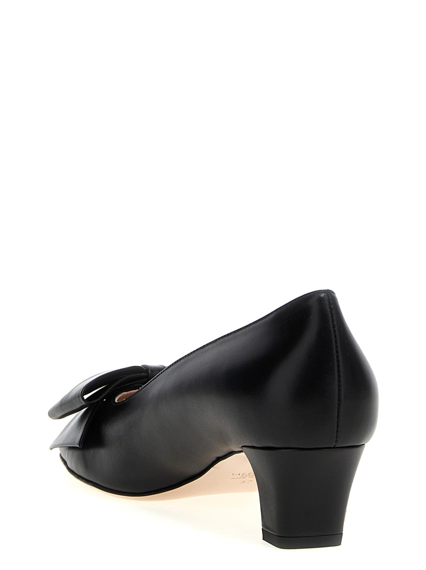 Valentino Bowow 45 Laminated Leather Pumps