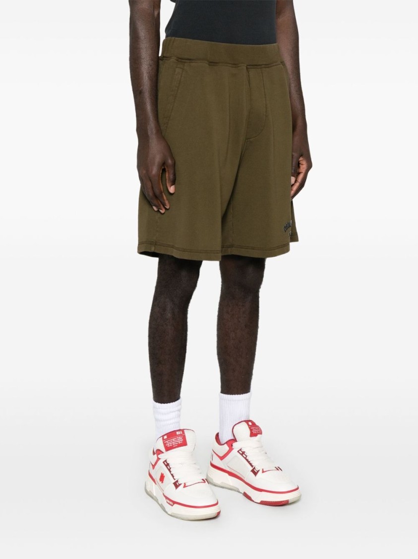 Dsquared2 Relaxed Fit Cotton Shorts With Subtle Branding