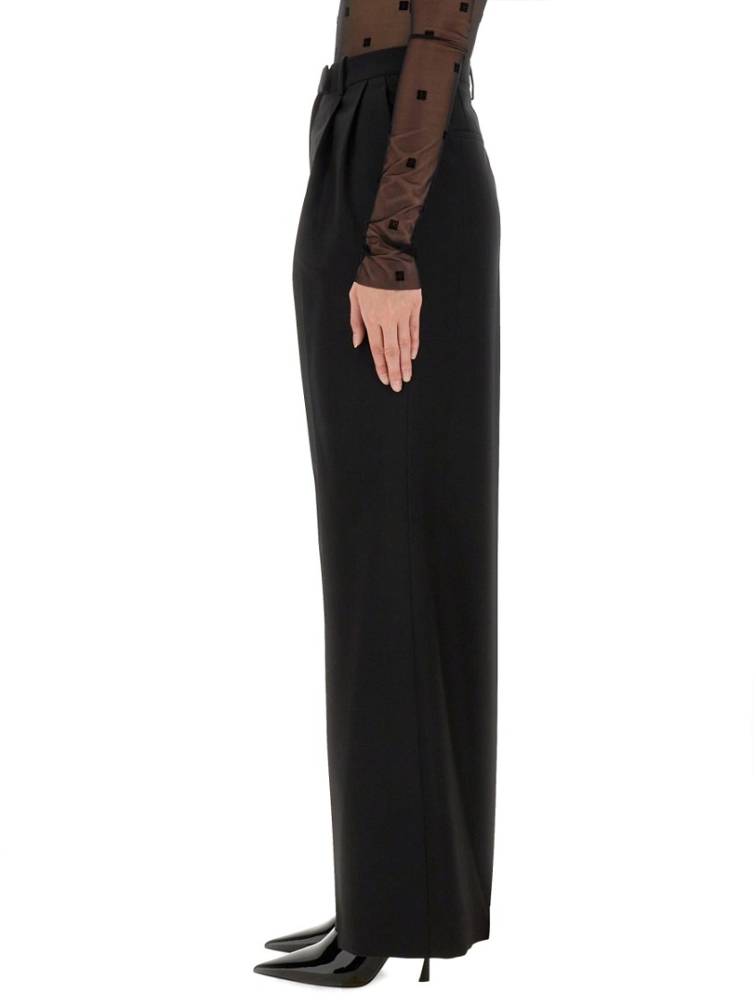 Shop Givenchy Tailored Black Pantsuit With Wide-leg Trousers