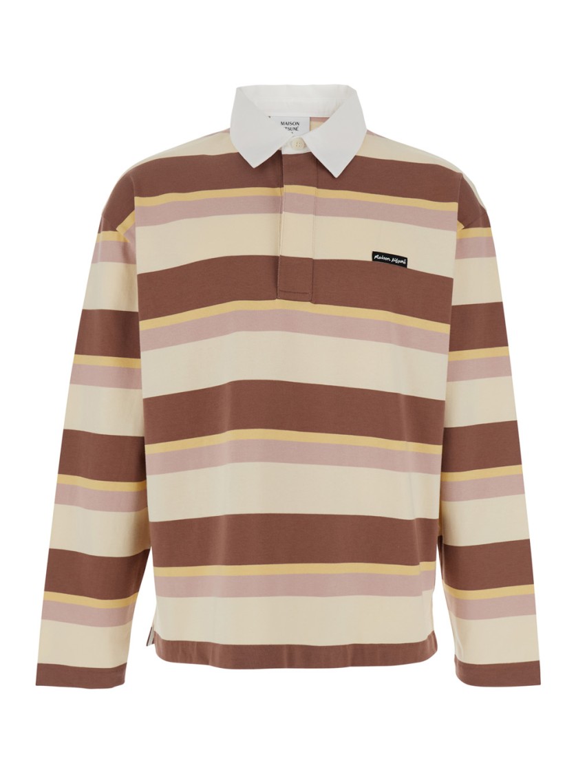 Maison Kitsuné Multicolor Oversize Polo Shirt