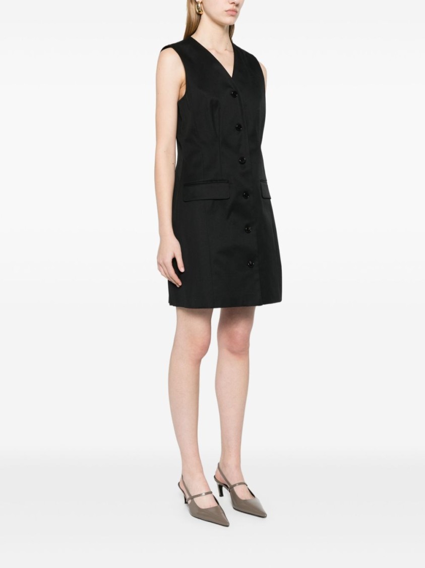 Theory Sleeveless Blazer With Dart Detailing And V-neckline