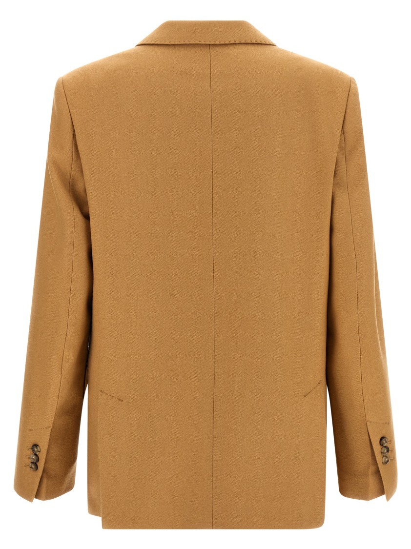 Ami Alexandre Mattiussi Ami Single-breasted Wool Blazer With Structured Shoulders In Gray
