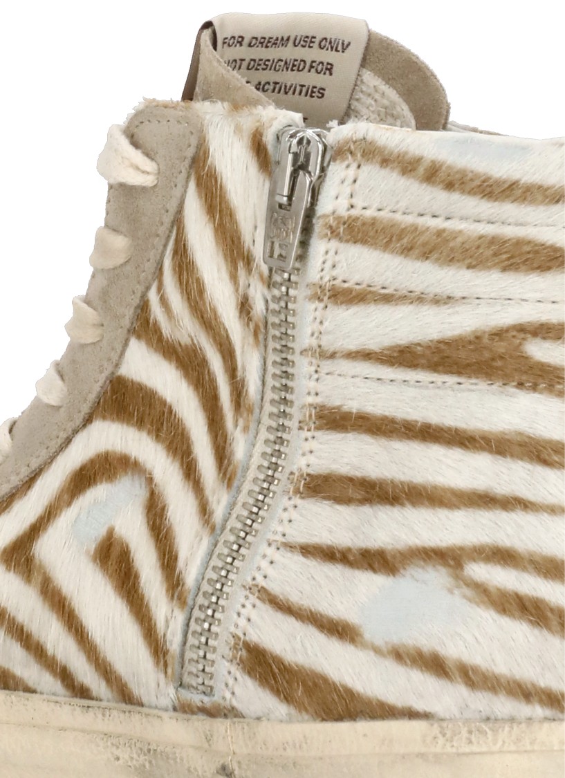 Golden Goose Slide Classic Sneakers In Neutral