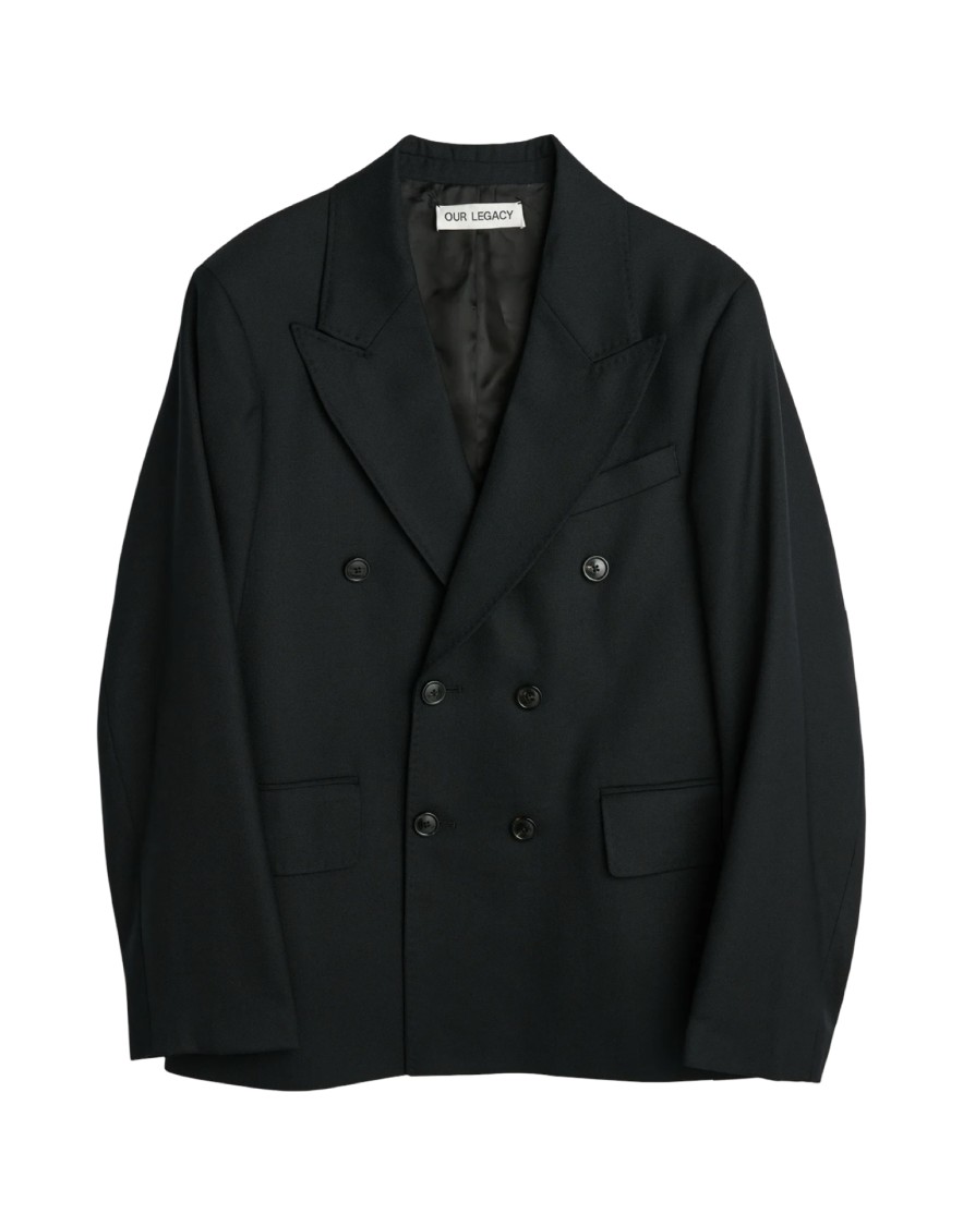 Our Legacy Unconstructed Db Blazer In Black