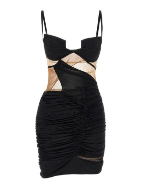 ワンピース NENSI DOJAKA 'Explosive Flower Bra' dress Black Nensi Dojaka NENSI DOJAKA 'EXPLOSIVE FLOWER BRA' DRESS – BALTINI