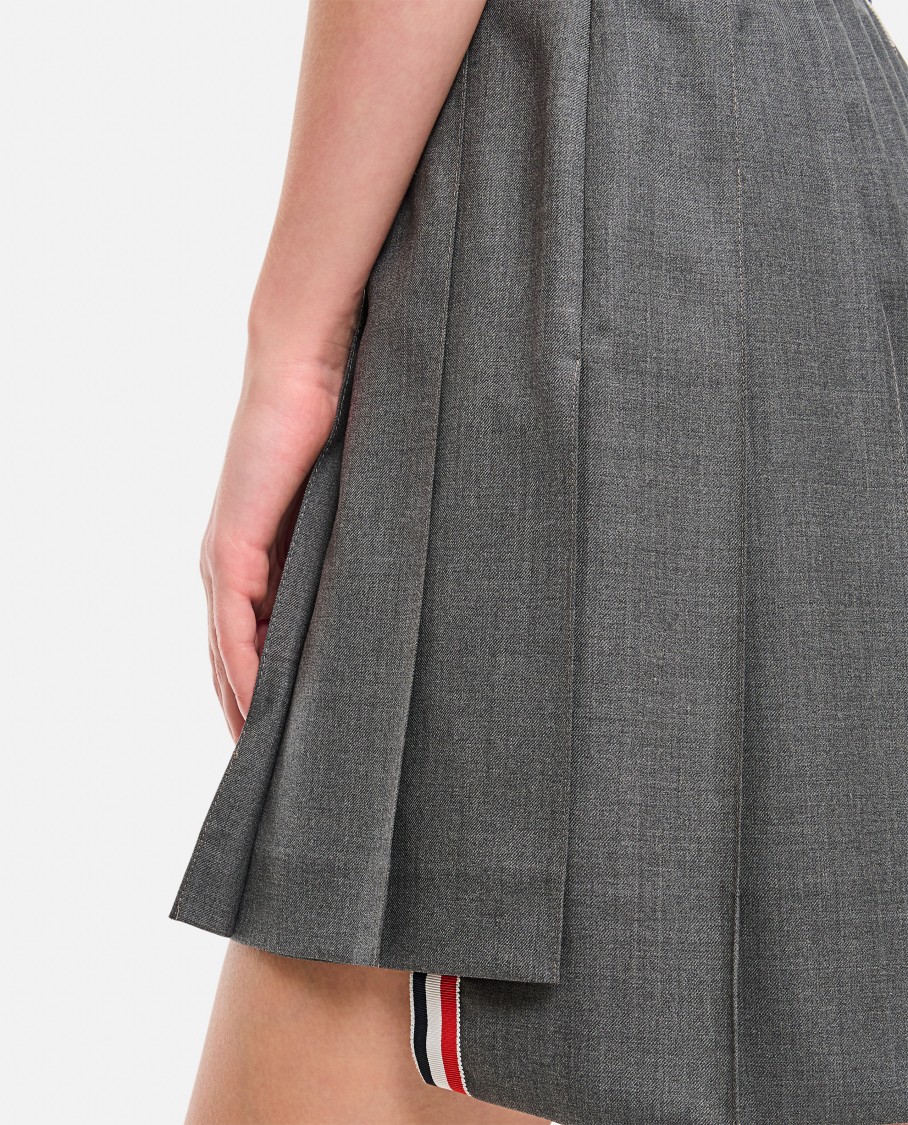 Thom Browne Women Pleated Skirt In Grey