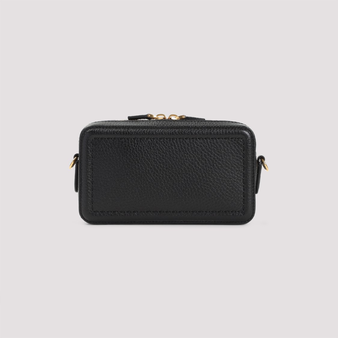Valentino Garavani Alltime Leather Mini Crossbody Bag In Black