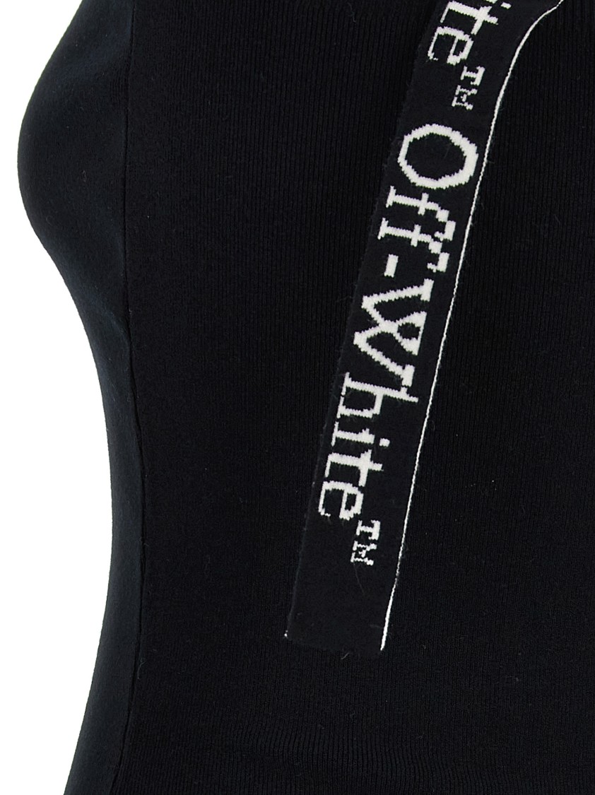Off-white Women 'logoband' Dress In Black