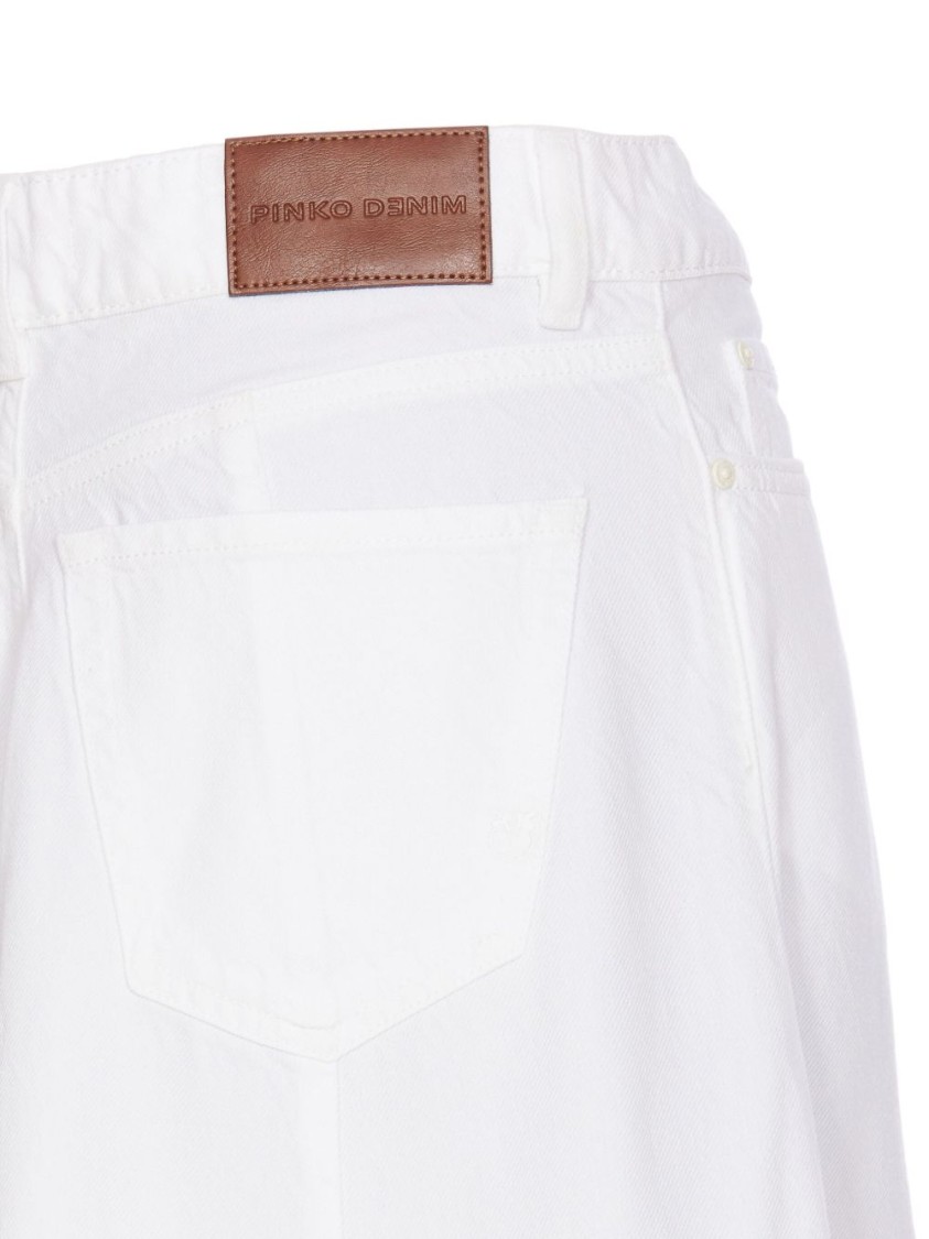 PINKO PINKO WIDE-LEG WHITE SKIRT
