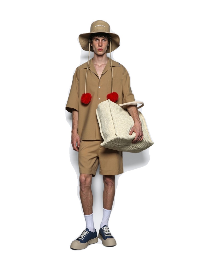Shop Marni Tailored Shorts Beige In Brown