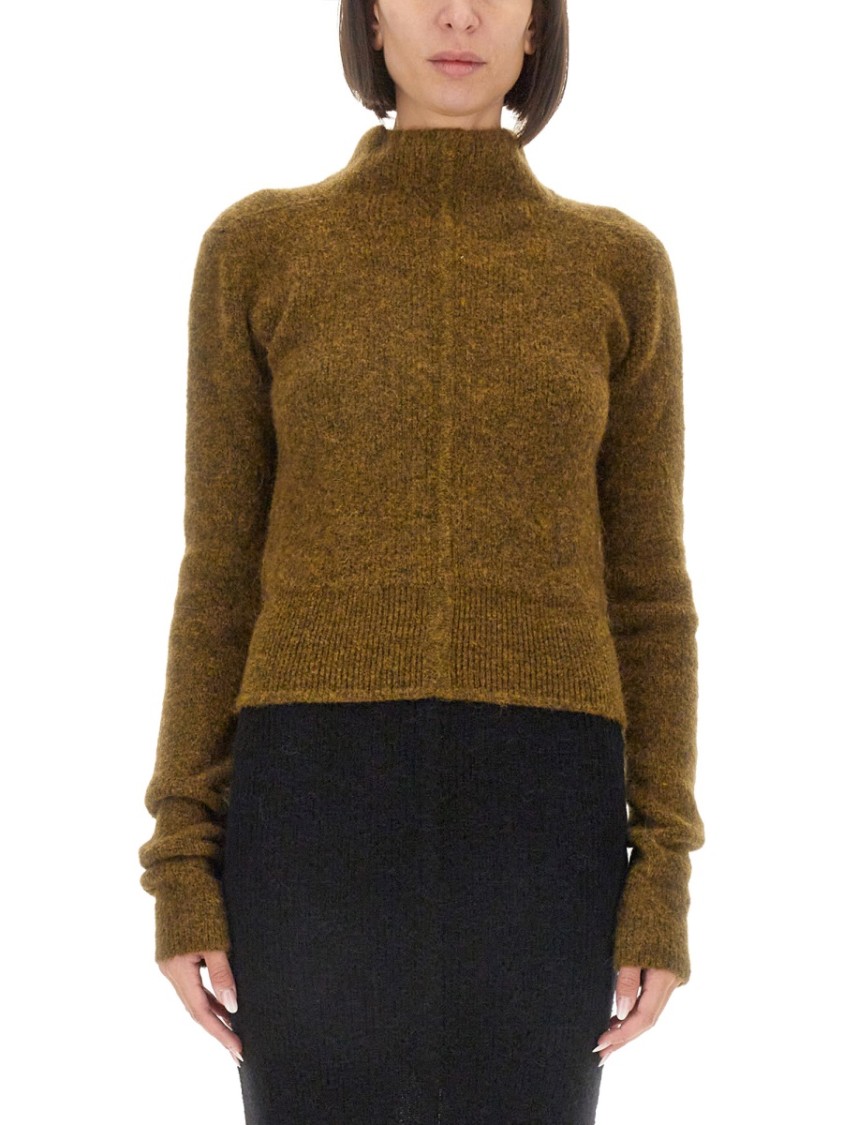 Rick Owens Women Turtleneck Shirt In Brown