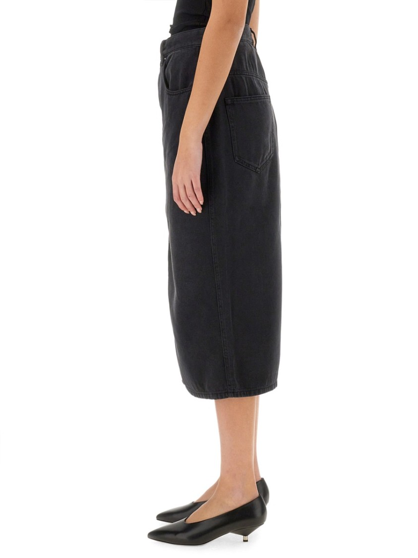 Shop Isabel Marant Tilauria Skirt In Black