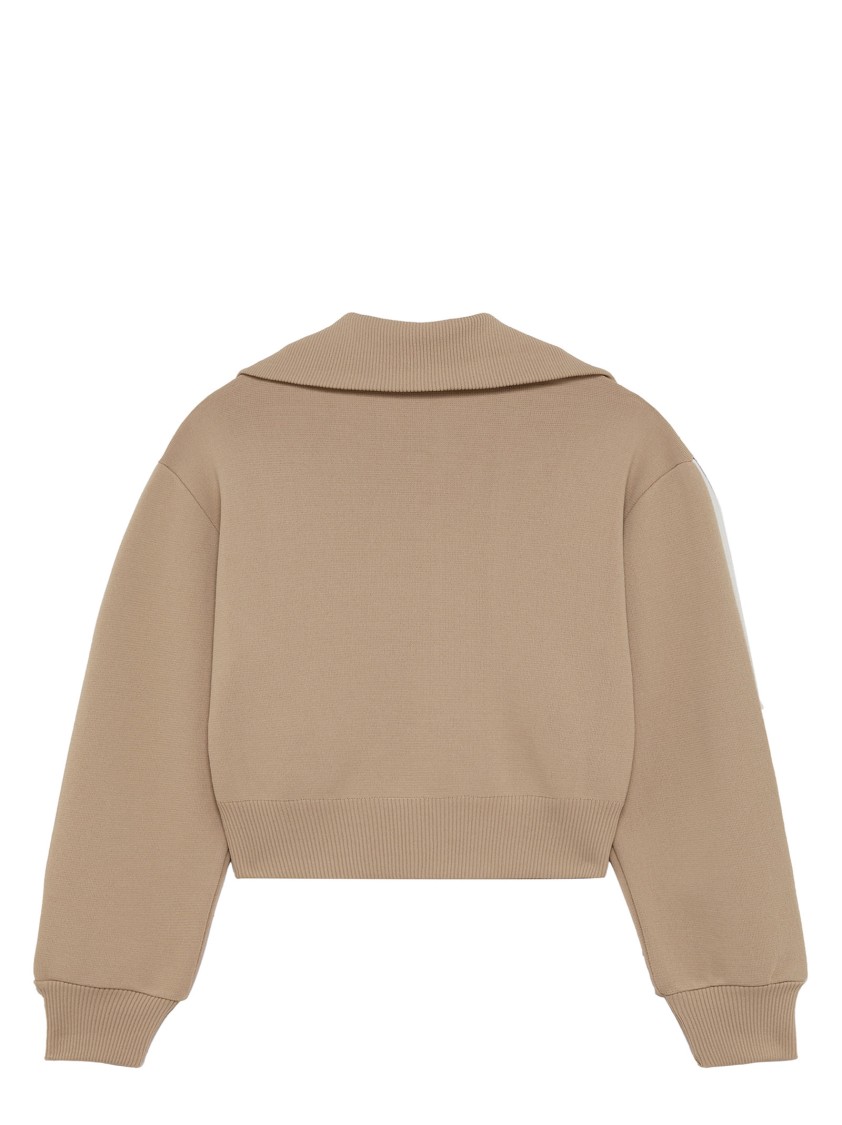 Autry Knitted Tennis-style Zip Sweatshirt