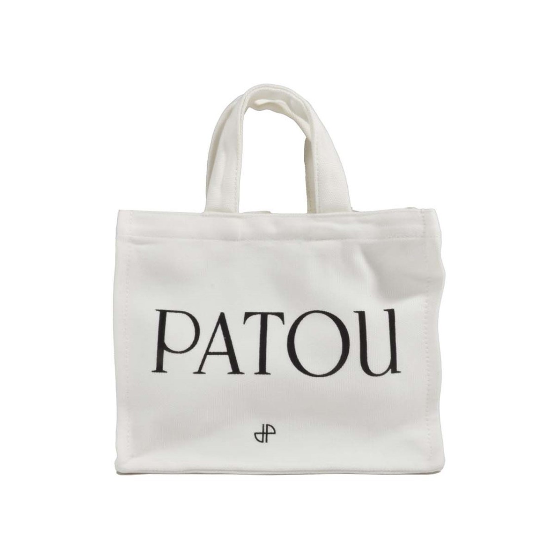 Patou Cream Cotton Small Tote Bag