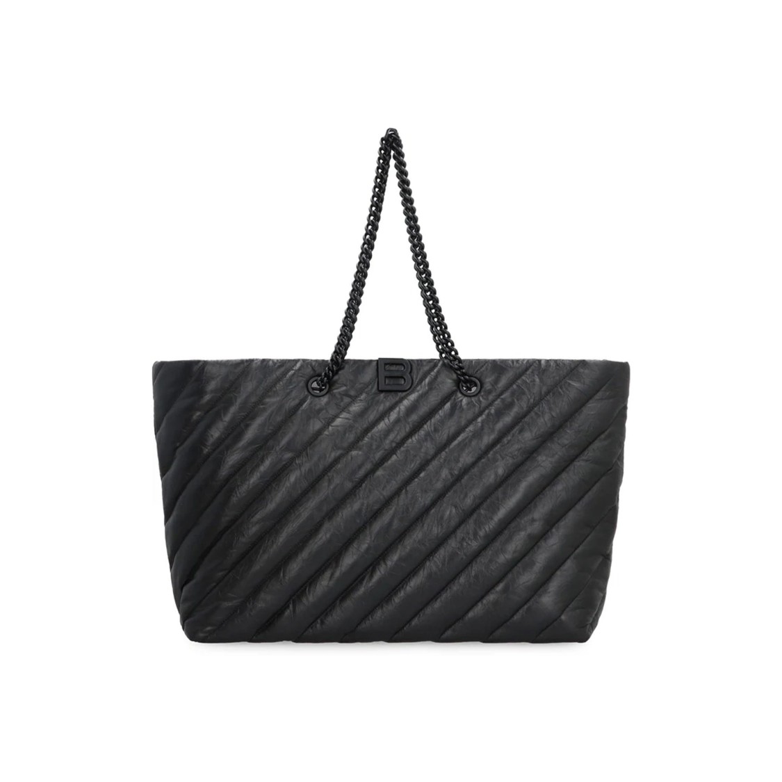 Balenciaga Carry All Crush Leather Tote Bag Women